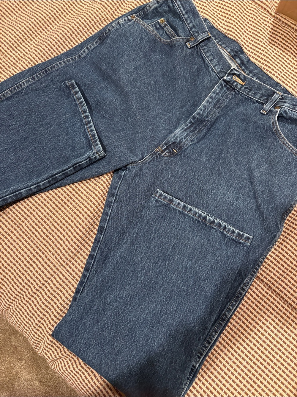 Wrangler Straight Leg Blue Workwear Denim Jeans